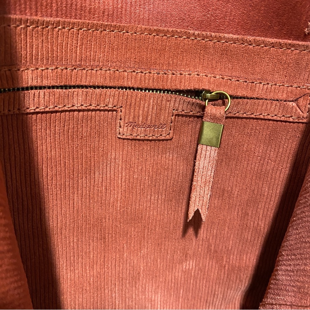 Madewell The Transport Tote RUSSET Corduroy Suede - Picture 3 of 16